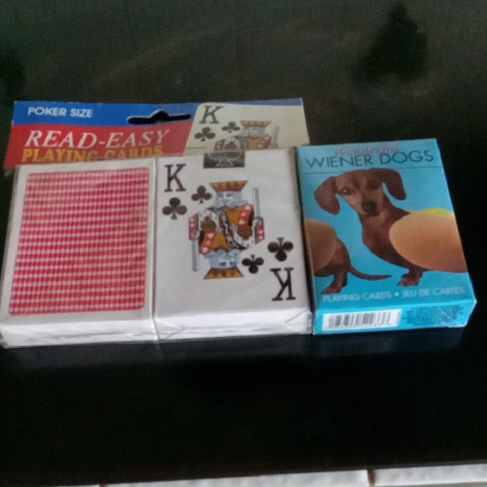 3 sets of cards Also Great For the holidays for your uncle Mom Grandparents.